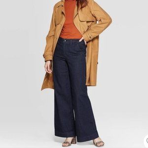 A NEW DAY Wide Leg High Rise Jeans Dark Wash 6